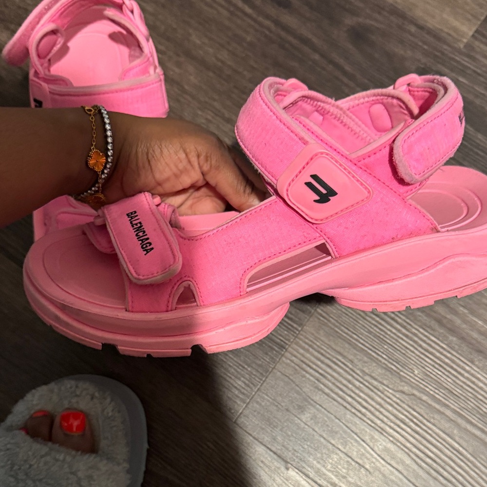 Balenciaga Bright Pink Women's Sandals - Picture 9 of 14